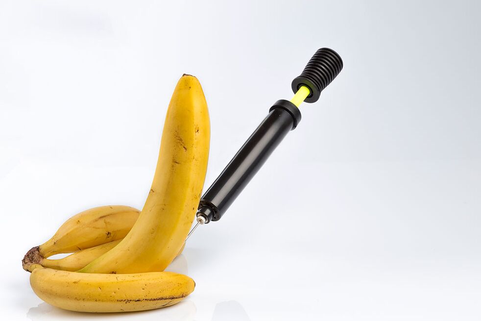 banana injection simulates injection of penis enlargement pills